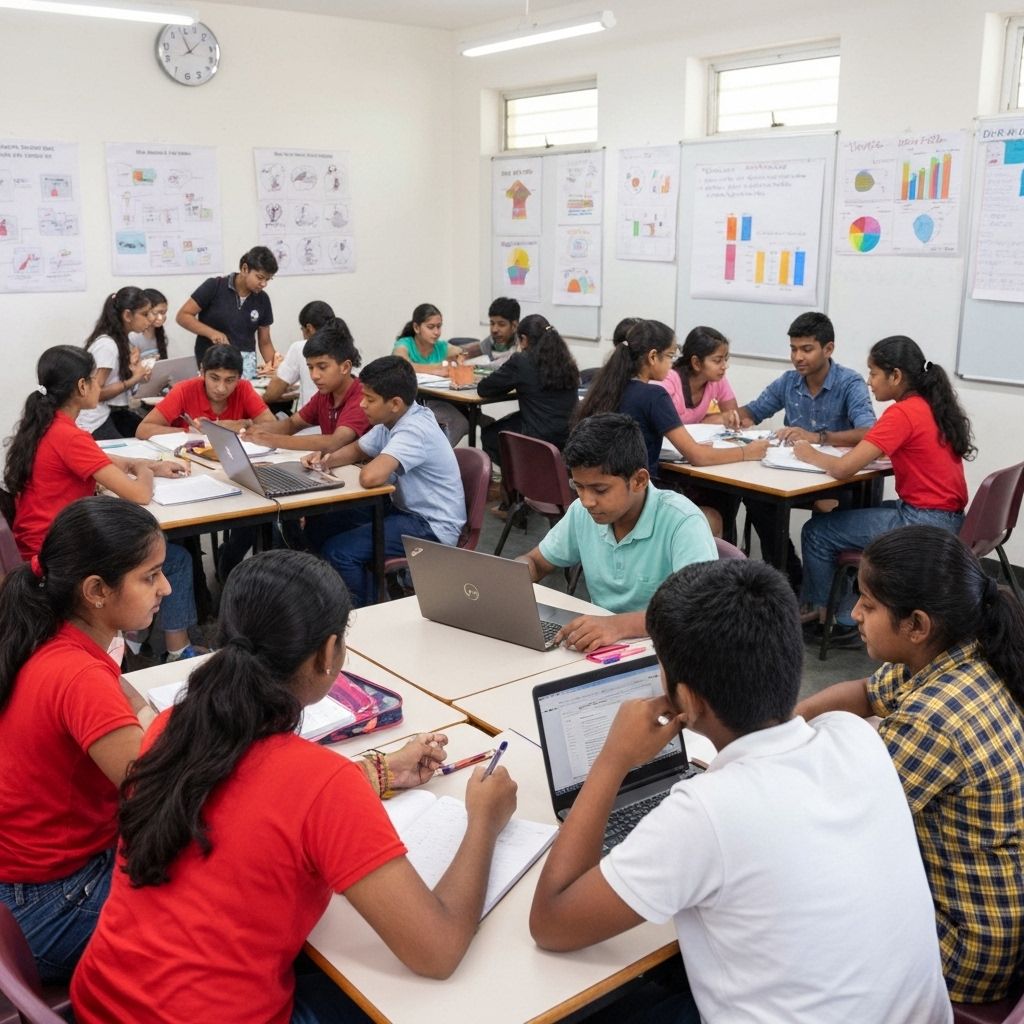 Indian children lunch time together